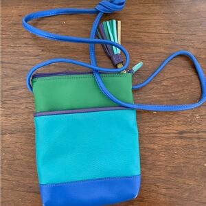ili New York Colorful Leather Crossbody Bag